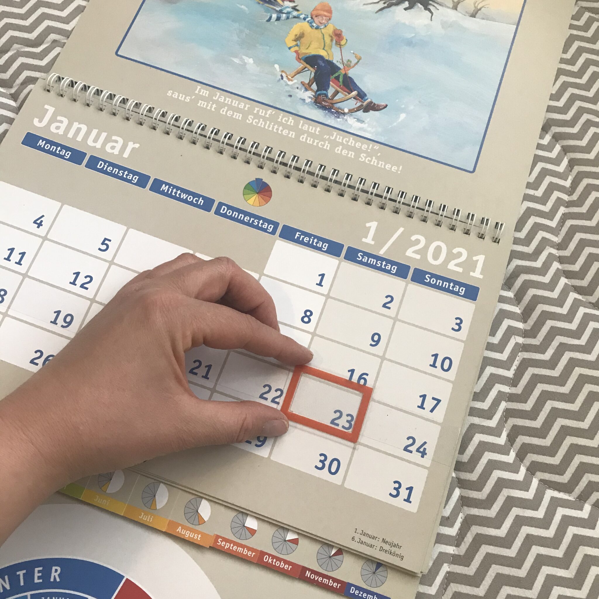 Ein Kalender für Kinder - Montessori-inspiriert - DIY Inspiration